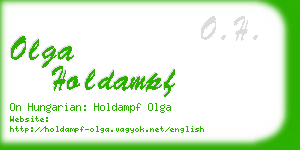olga holdampf business card